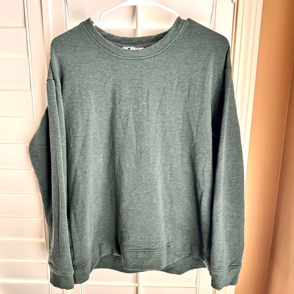 Orvis Men's‎ Green Crewneck Sweatshirt Size M Classic Pullover Outdoor Casual